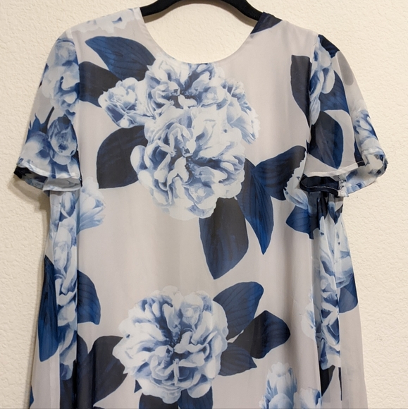 Show Me You Mumu Blue Floral Dress Size Small Excellent pre-owned condition. - Picture 2 of 5